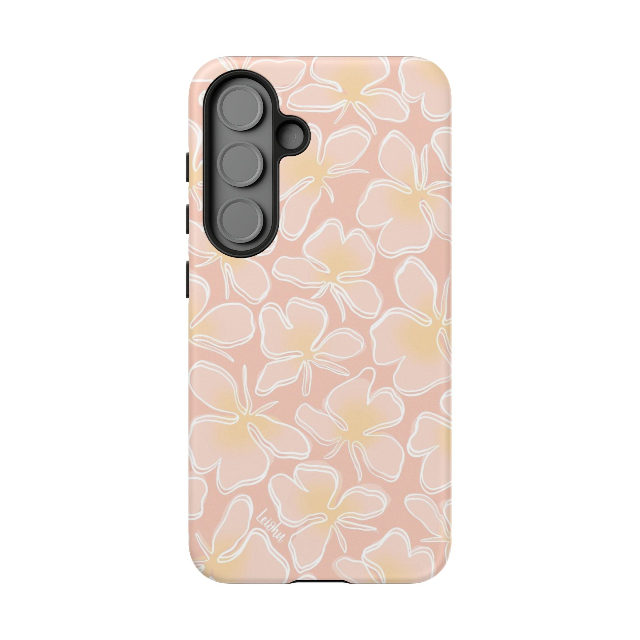 Retro Awapuhi Ke'oke'o Hawaiian Flower Case for Samsung Galaxy - Perfect for Beach Vacations & Summer Style