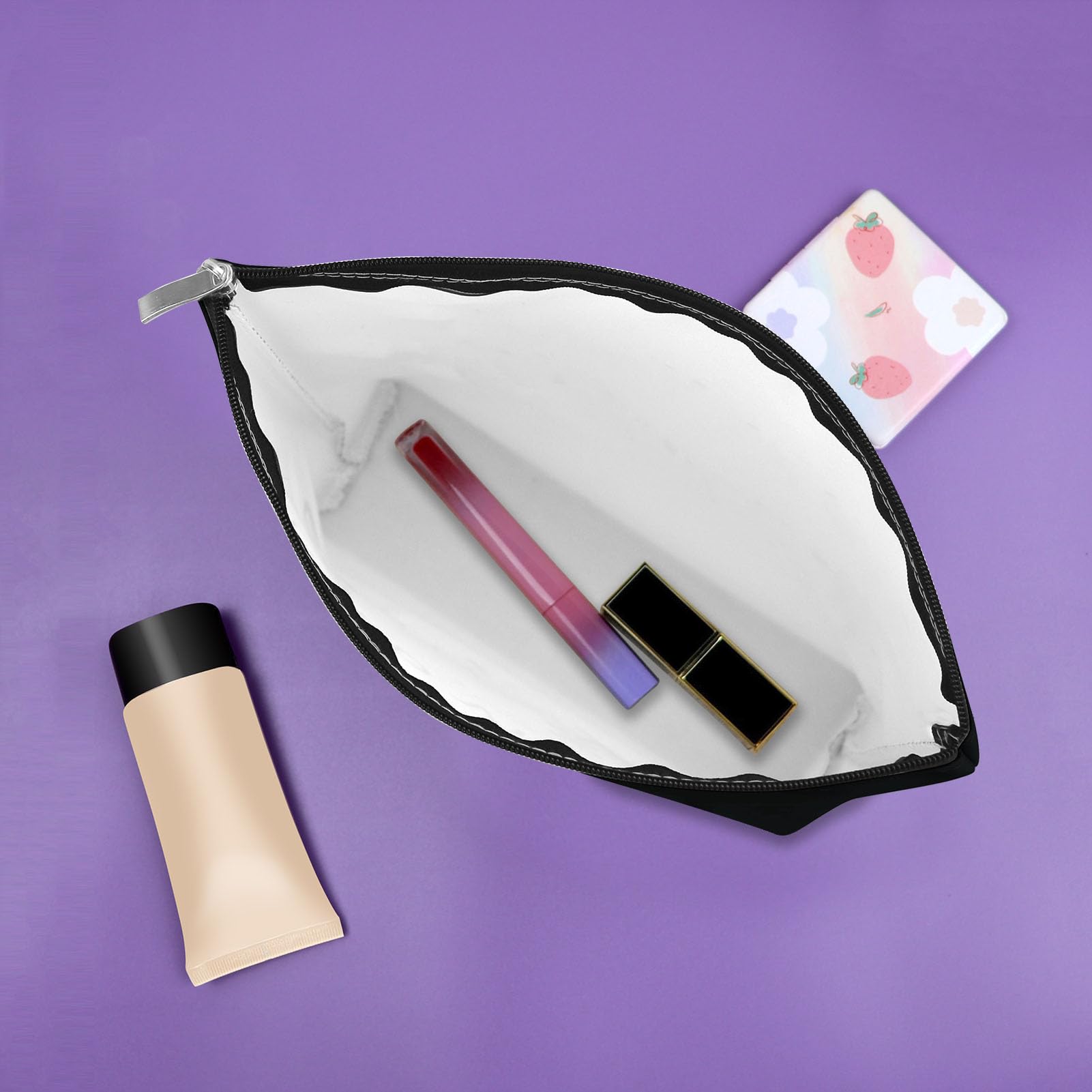 Faith-Inspired Black Makeup Bag - Christian Gifts for Women & Mom, Birthday & Christmas Presents - Perfect for Church, Travel & Daily Use