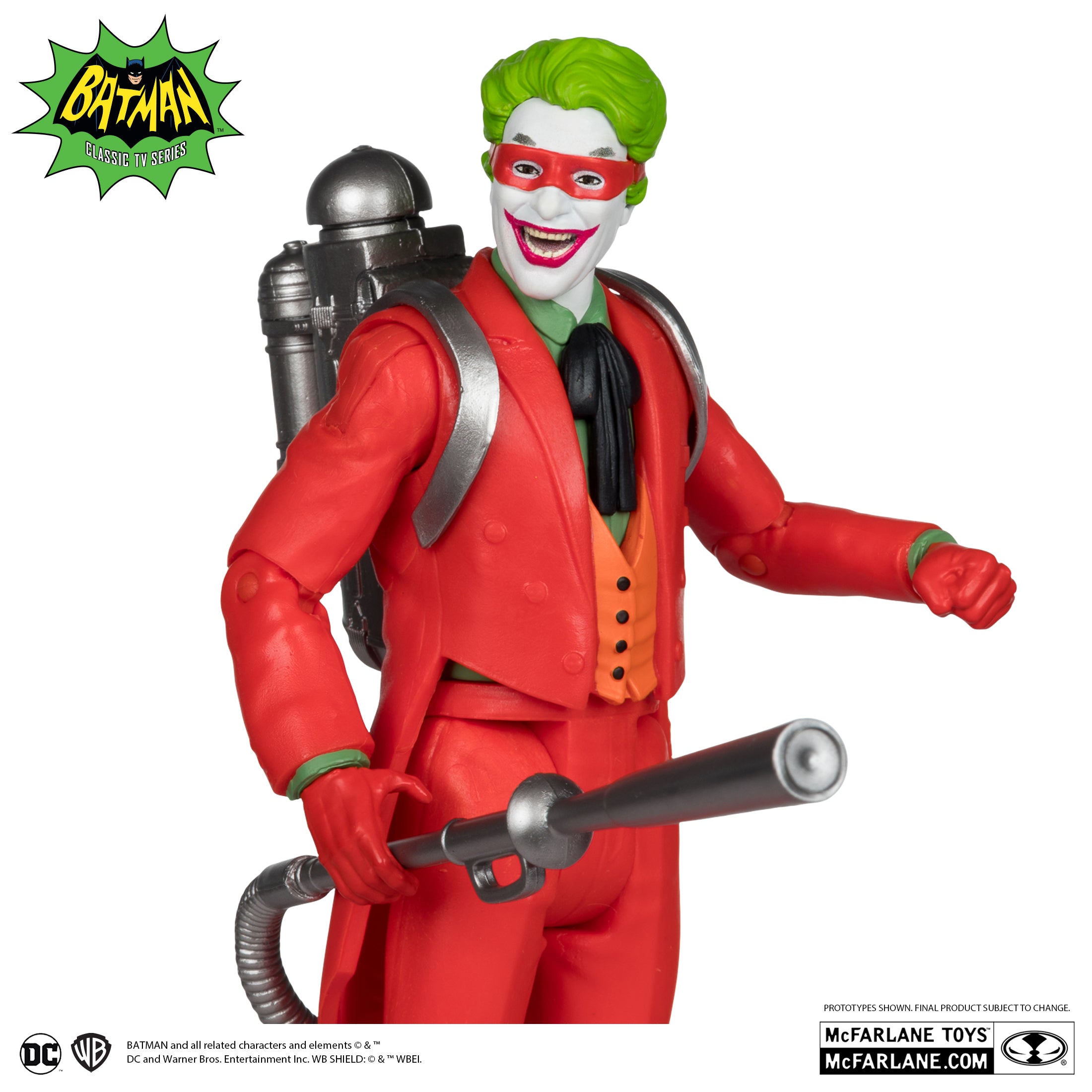 Vintage The Joker Action Figure - Batman Classic TV Series Collectible by McFarlane Toys for DC Comics Fans & Home Decor Display