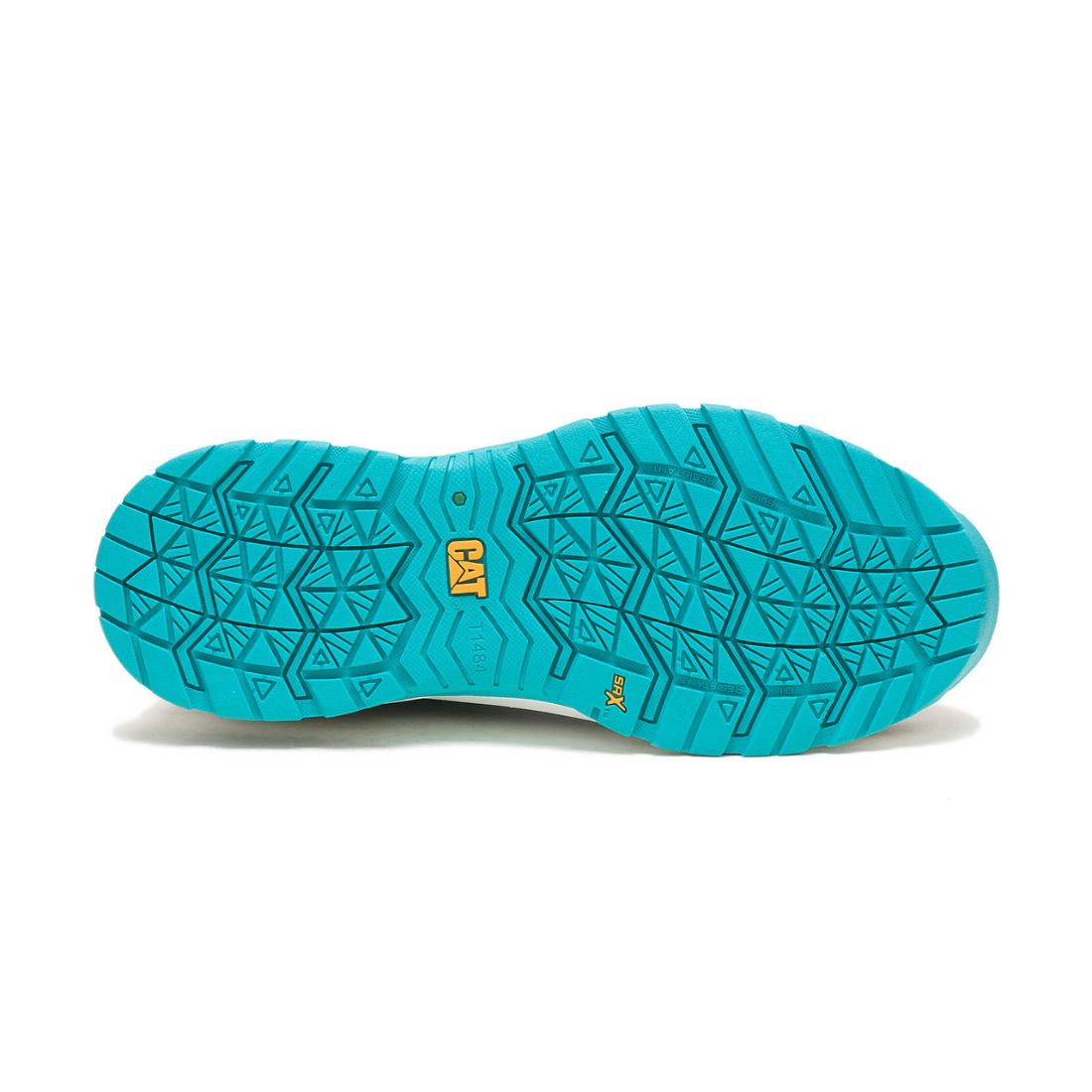 CAT Streamline 2.0 Women's Composite Toe Athletic Work Shoes - Lightweight Safety Shoes for Women, Black/Teal (725336) - Perfect for Construction, Warehouse & Industrial Work