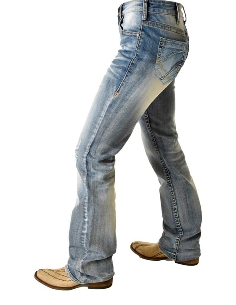 Cowgirl Tuff Western Jeans for Women - Light Wash Denim Pants (Size 0-2-60) | Comfortable & Stylish Cowgirl Bootcut Jeans for Riding, Work & Everyday Wear