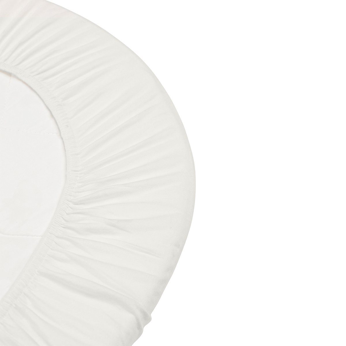 **LEANDER Organic Fitted Cradle Sheet - 2 Pack, Snow White | Soft & Breathable Cotton Baby Crib Sheet for Safe & Comfortable Sleep | Perfect for Nursery, Daycare & Travel**