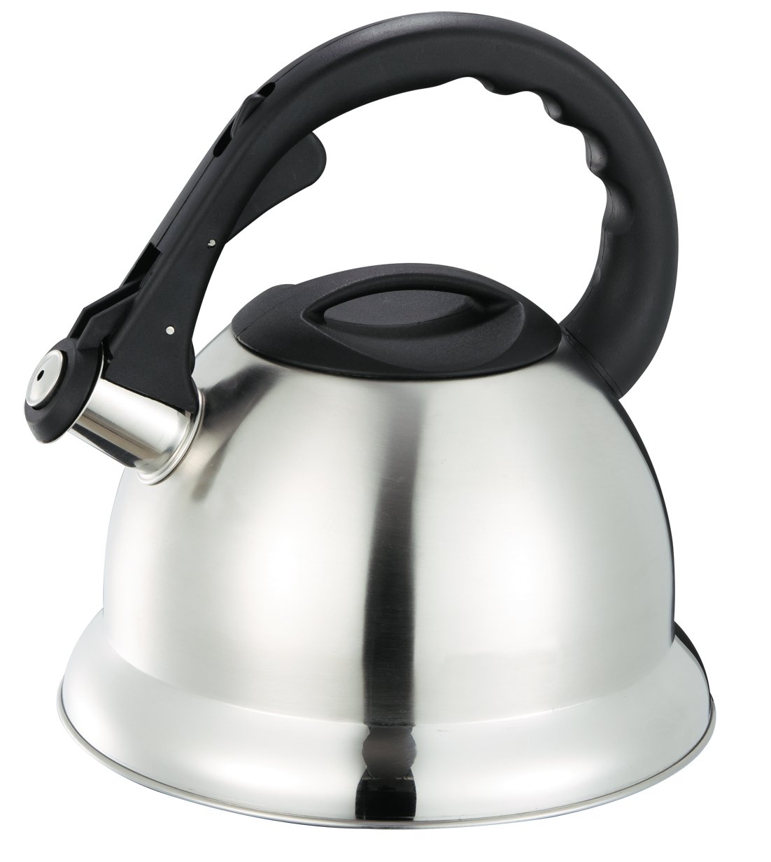Home Basics TK30344 Stainless Steel Tea Kettle - 1.8L Capacity, Silver, 9