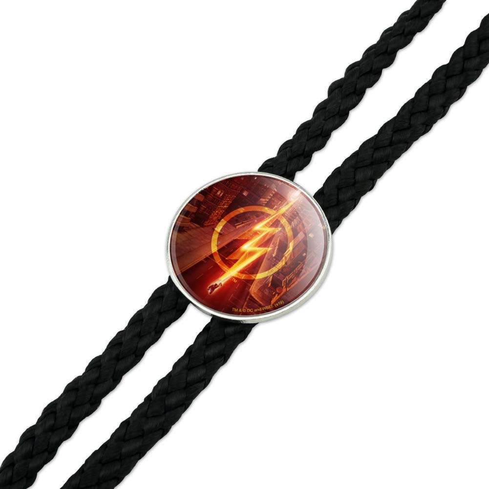 The Flash TV Series Lightning Streak Western Cowboy Bolo Tie - Superhero Neckwear for Men - Perfect for Cosplay, Western Rodeo & Comic Con Events