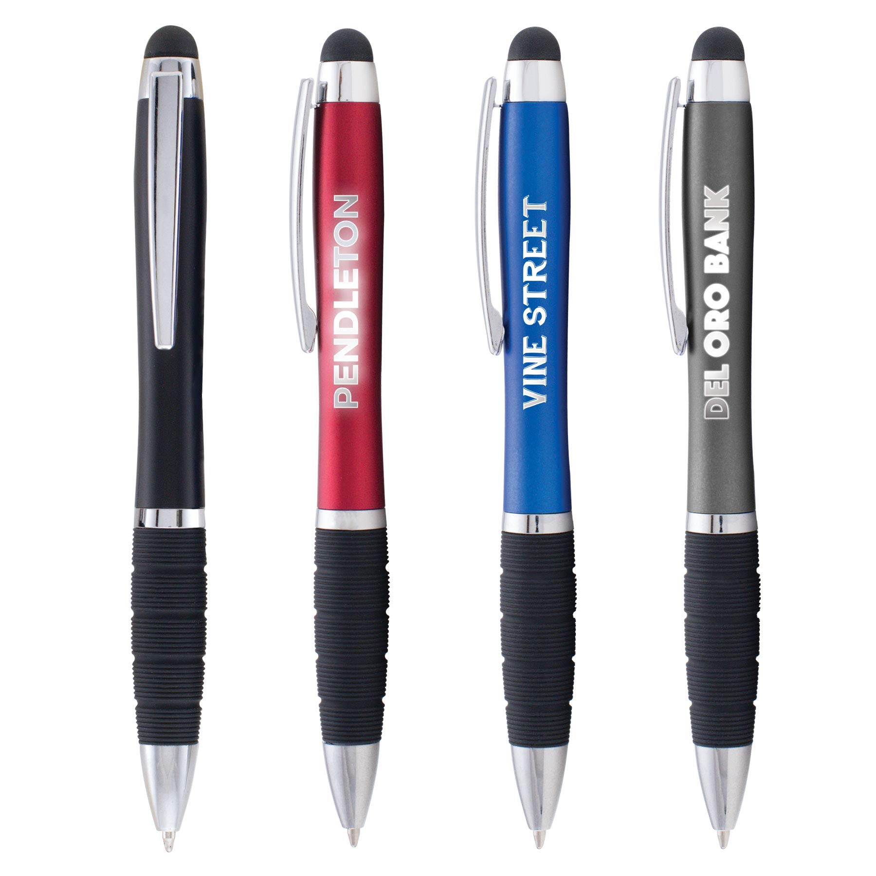 Custom Printed LED Stylus Pens with Light Up Logo - Bulk Order 100pcs, $2 Each - Free Shipping & No Setup Fee - Perfect for Trade Shows, Corporate Gifts & Brand Promotions
