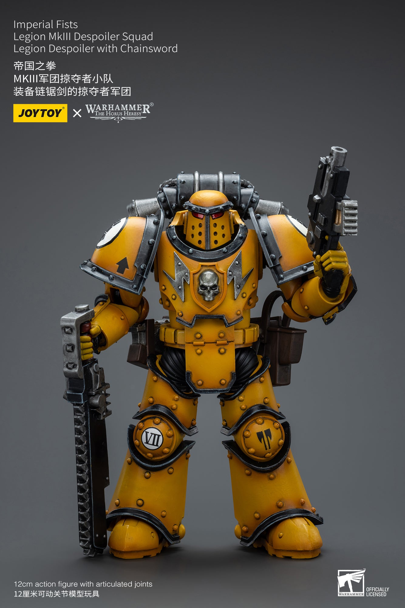 JOYTOY 1/18 Warhammer The Horus Heresy Imperial Fists Legion MkIII Despoiler Squad Action Figure - Collectible Miniature for Tabletop Gaming & Display
