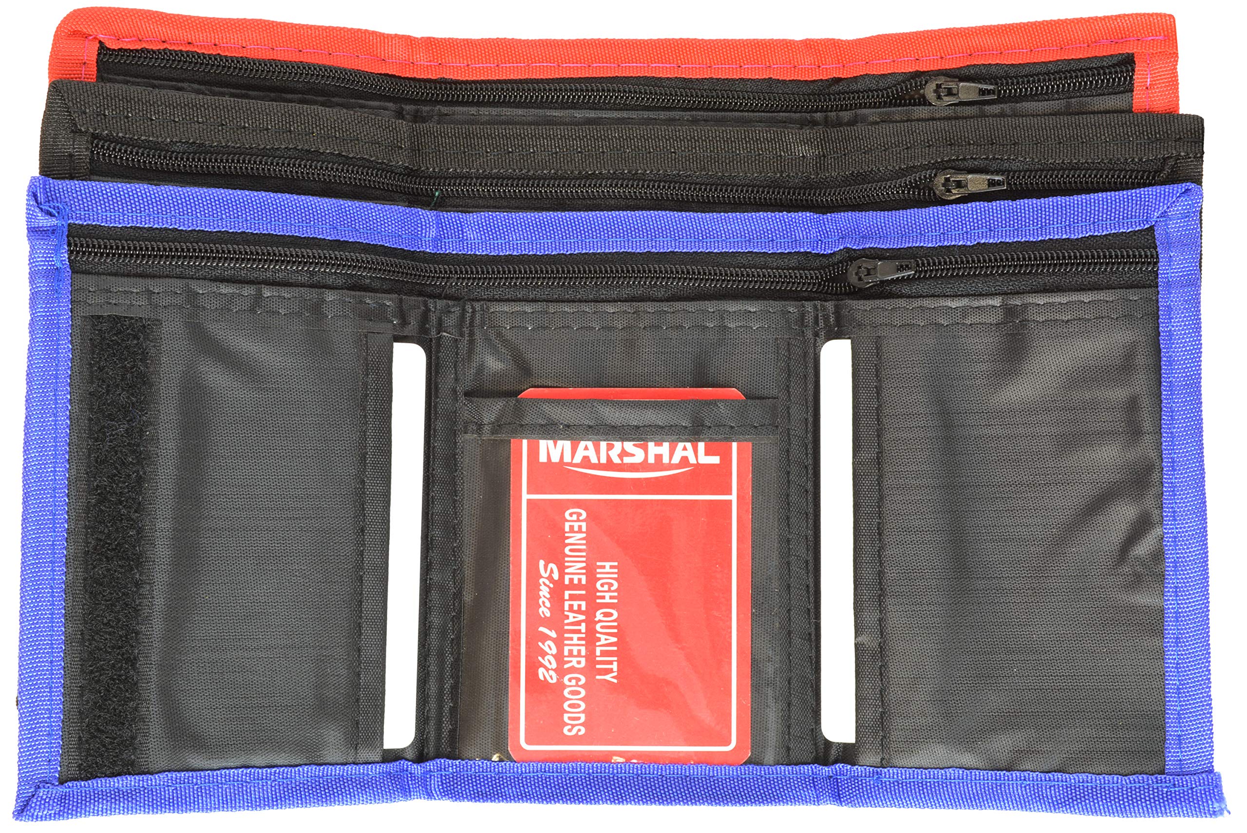 Marshal Boys Slim Trifold Kids Nylon Wallet - Multiple Colors for School, Travel & Everyday Use | Durable RFID Blocking Wallet for Boys