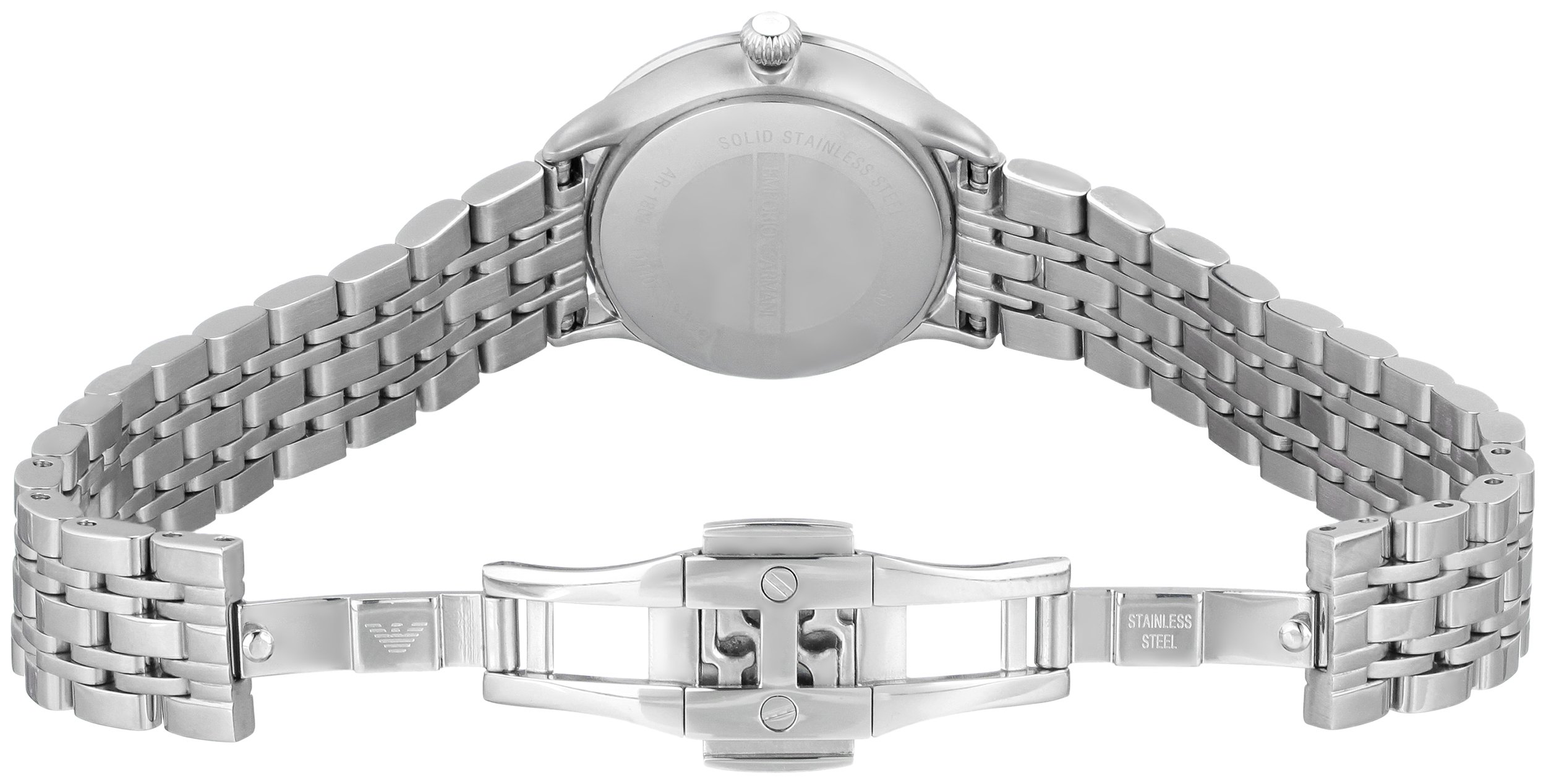 Emporio Armani Women's Three-Hand Stainless Steel Dress Watch - Elegant & Waterproof for Business, Office & Special Occasions
