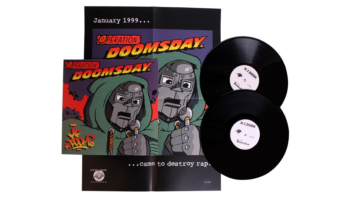 MF DOOM - Operation: Doomsday Bundle (4xLP Vinyl + 2 Posters) - Limited Edition Hip-Hop Collectible for Music Lovers & Vinyl Enthusiasts