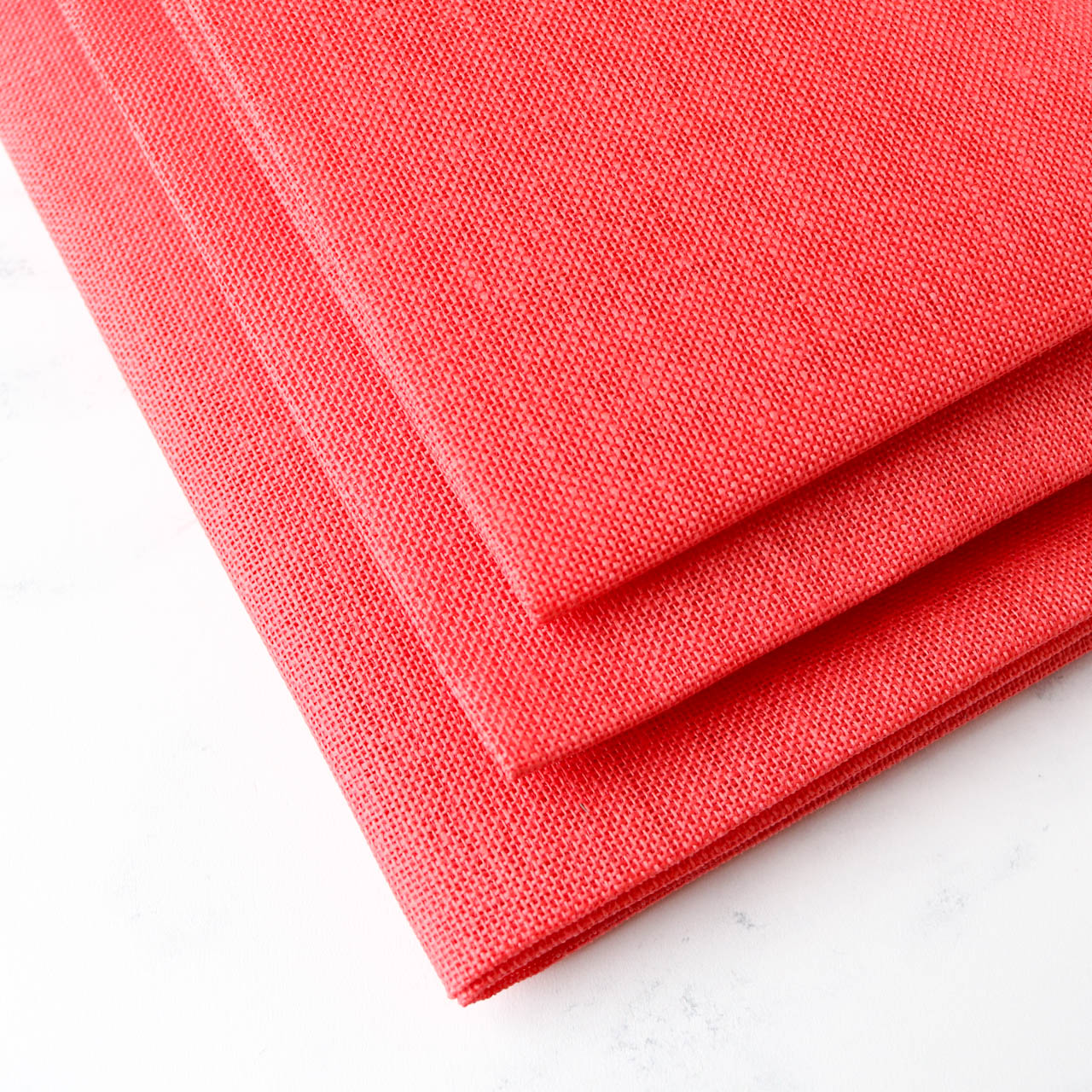Premium Riviera Coral Linen Cross Stitch Fabric - High-Quality Evenweave for Embroidery Projects, DIY Crafts, and Home Decor
