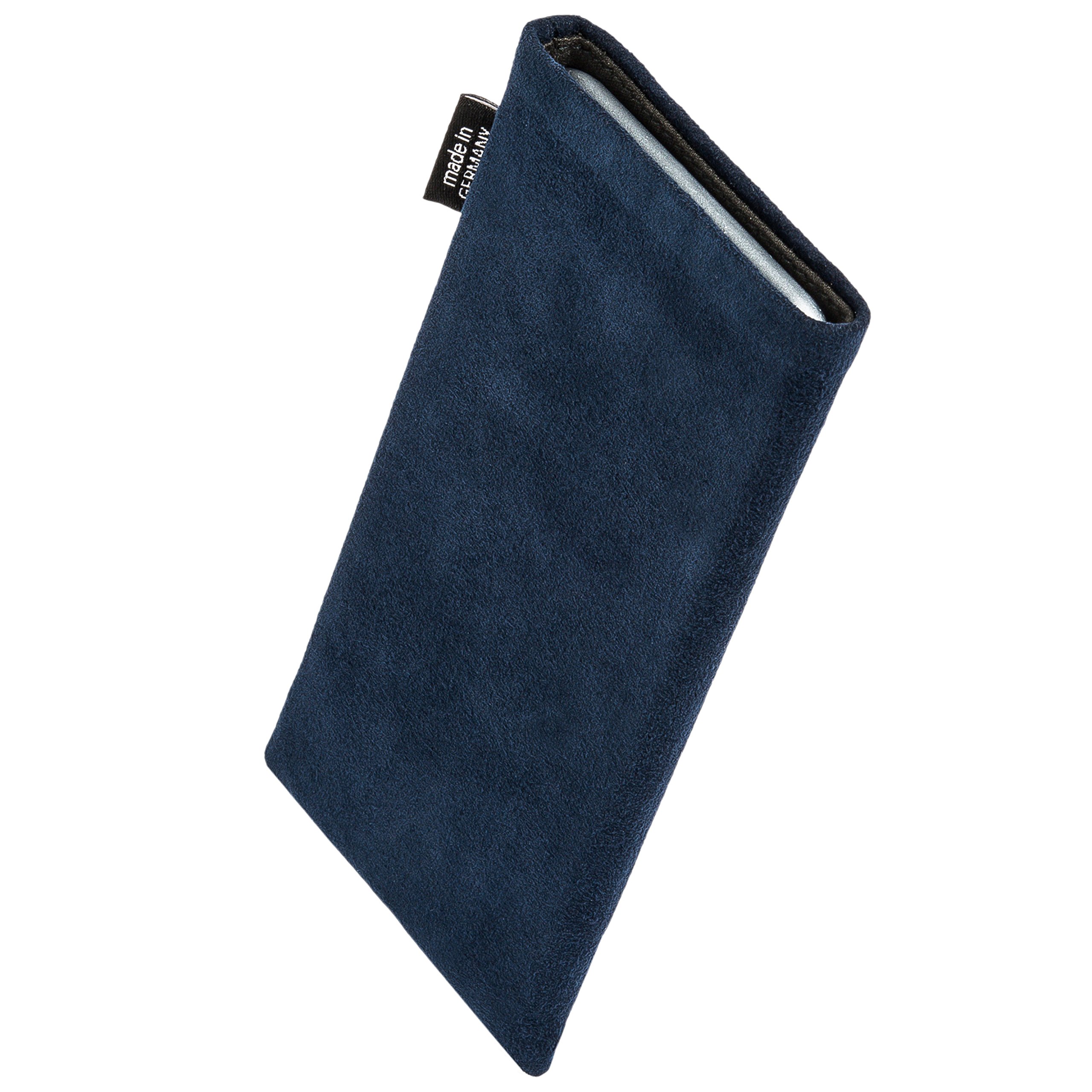 Premium Custom Tailored Sleeve Case for Huawei Honor 6X - Classic Blue Genuine Alcantara Cover with Microfiber Lining | Made in Germany | Perfect for Daily Protection & Display Cleaning at Home, Office or Travel