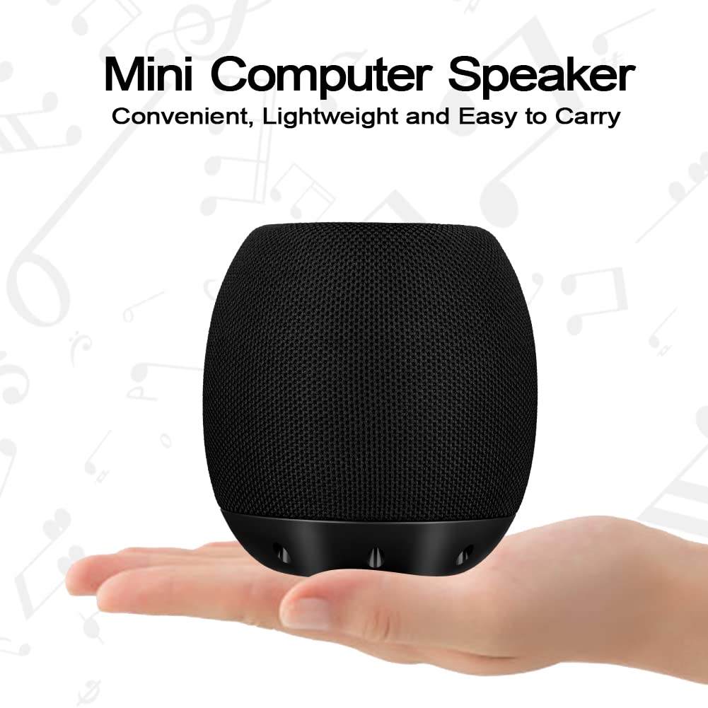 ZETIY USB-Powered PC Speakers - High-Quality Stereo Sound, Louder Volume & Rich Bass for Desktop & Laptop - Perfect for Gaming, Movies & Music (Black)