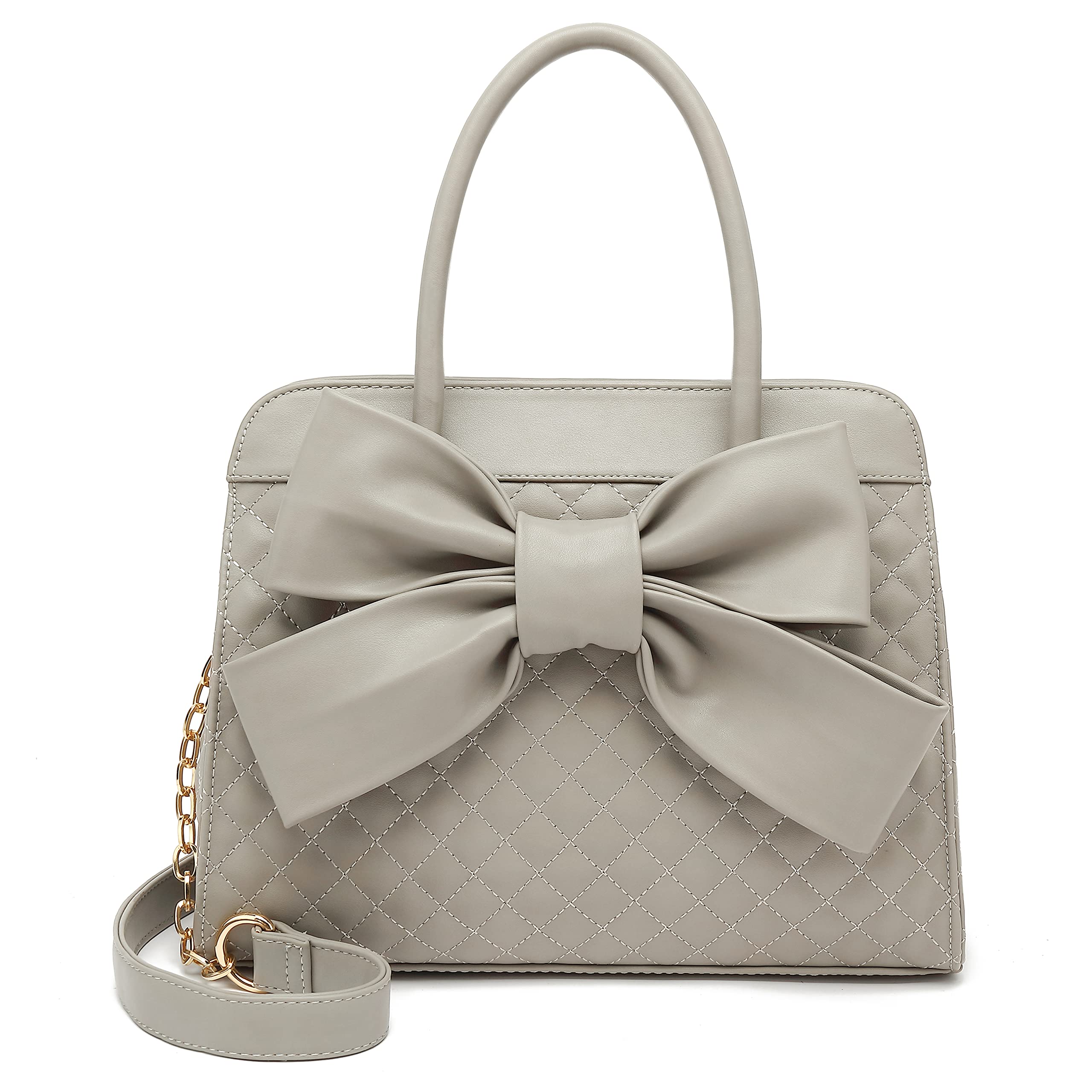 SCARLETON Women's Bow Satchel Handbag H1048 - Elegant Purse for Work, Travel & Everyday Use