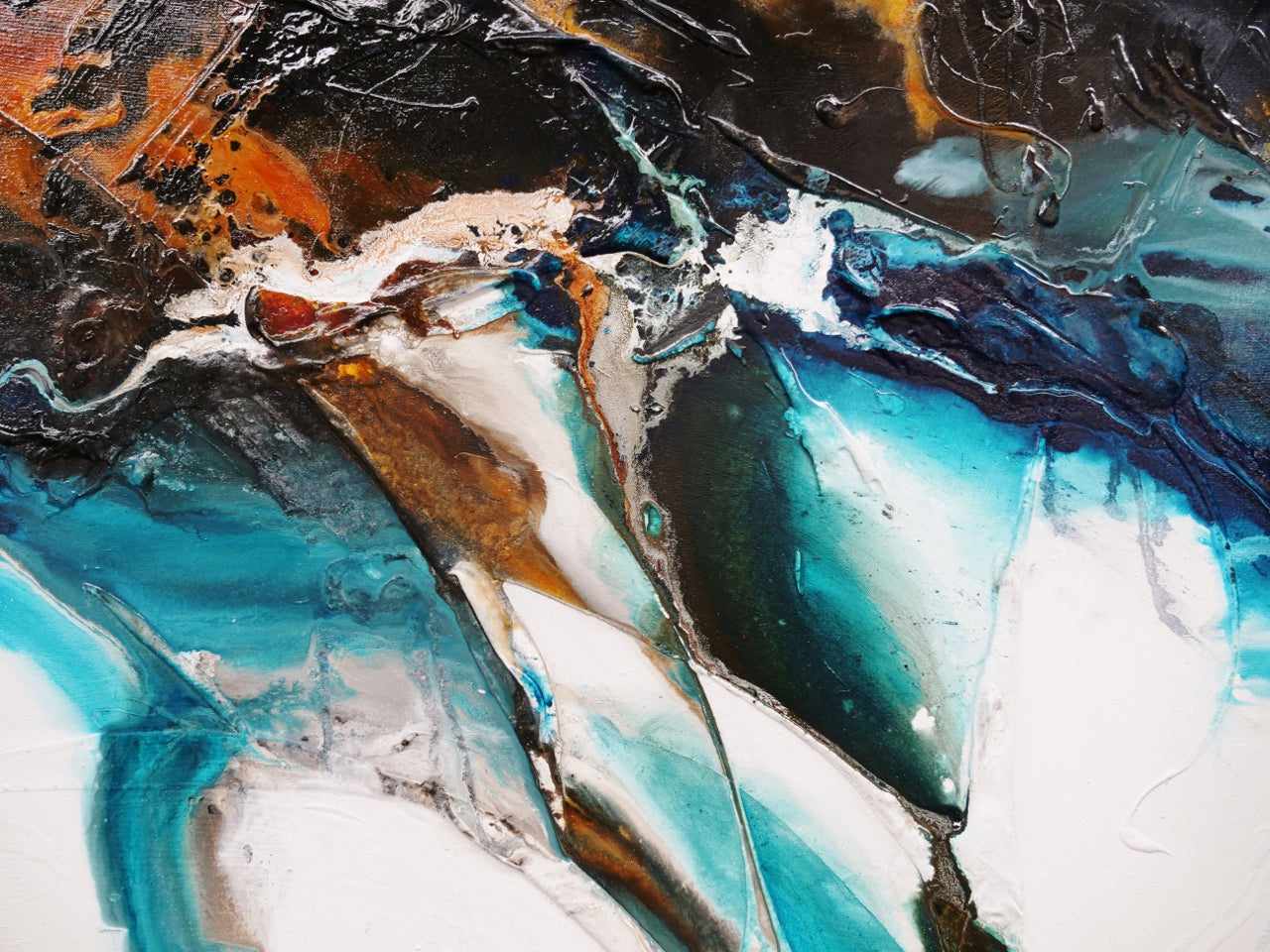 Rusted Motion 200cm x 80cm White Black Teal Textured Abstract Canvas Art - Modern Wall Decor for Living Room, Bedroom & Office