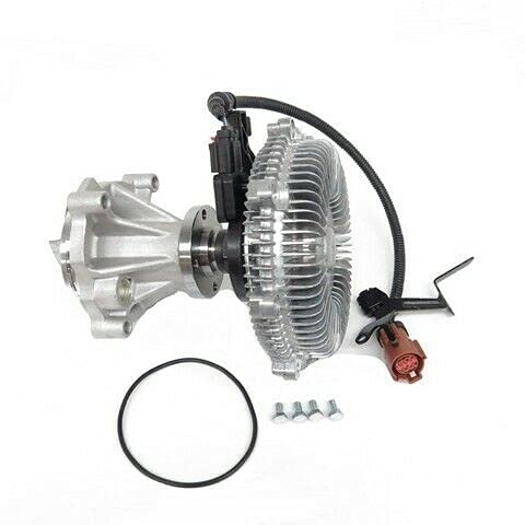 Replacement Engine Water Pump with Fan Clutch Compatible with Ford F150 F250 F350 5.4L 6.8L V8 - High Performance Cooling System Part for Truck & SUV - Perfect for Off-Roading, Towing, and Heavy-Duty Use