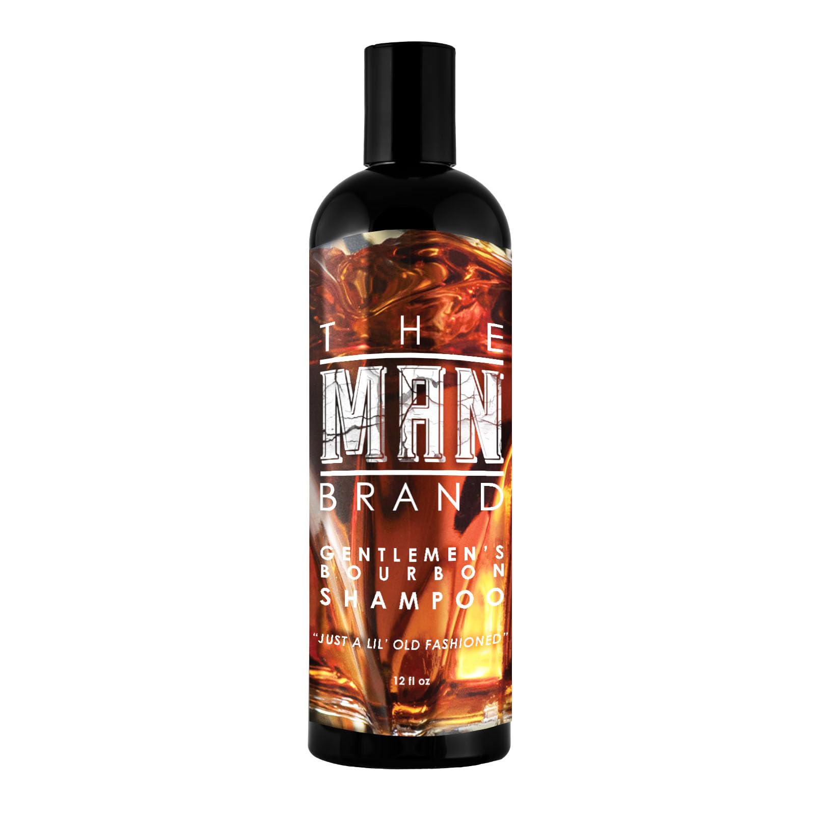 Natural Coconut Oil Shampoo for Men - Frizzy Hair Treatment with Aloe Vera Oil - Gentle Scented Shampoo (Gentlemen's Bourbon, 12 oz) - Perfect for Daily Hair Care & Styling