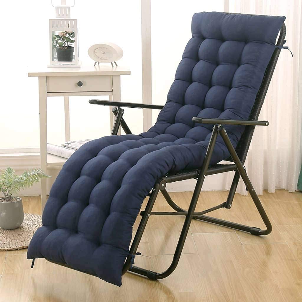 Premium Cotton Bench Cushion with Ties - Thick Comfortable Chaise Lounger & High Back Chair Pad - Ideal for Patio, Garden, Outdoor & Dining Chairs - Perfect for Relaxing in Sunrooms, Decks, and Backyard Lounging