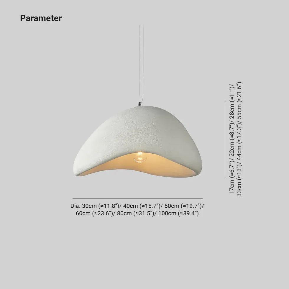 Modern LED Pendant Light in Stone Shape - Sleek Hanging Fixture for Kitchen Island, Dining Room & Living Room Decor
