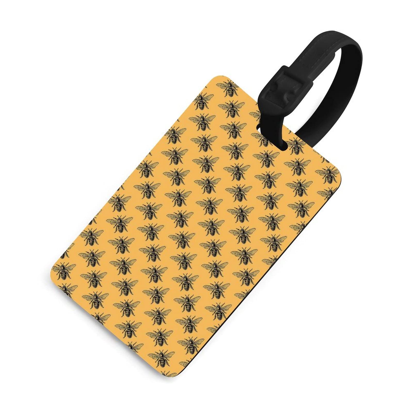 Bumblebees Luggage Tags - Durable Suitcase Labels with Business Card Holder & Name Tags - Perfect Travel Accessories for Airports, Hotels & Cruise Vacations