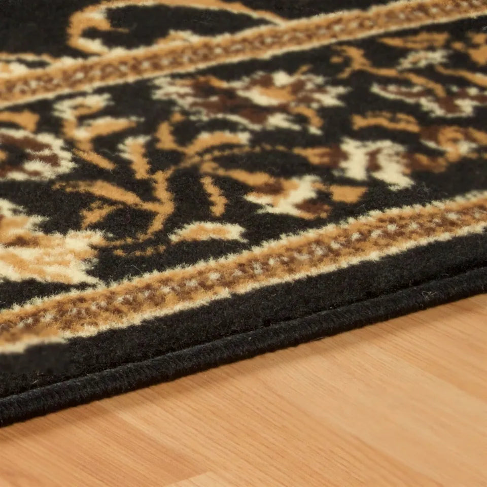 Barringer Floral Medallion 3-Piece Indoor Area Rug Set - Soft Non-Slip Living Room Carpet for Bedroom, Dining Room & Home Decor