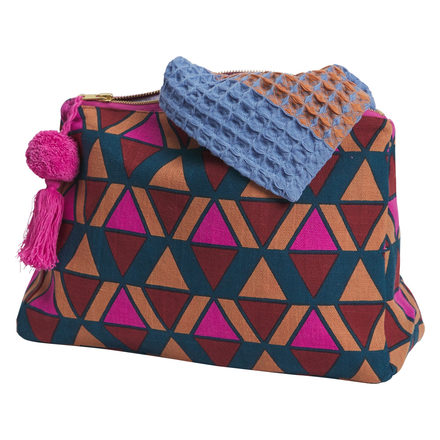 Pirro Waterproof Makeup Bag for Travel - Large Cosmetic Organizer with Zipper, Perfect for Toiletries, Brushes & Skincare Essentials (Ideal for Vacation, Gym & Daily Use)