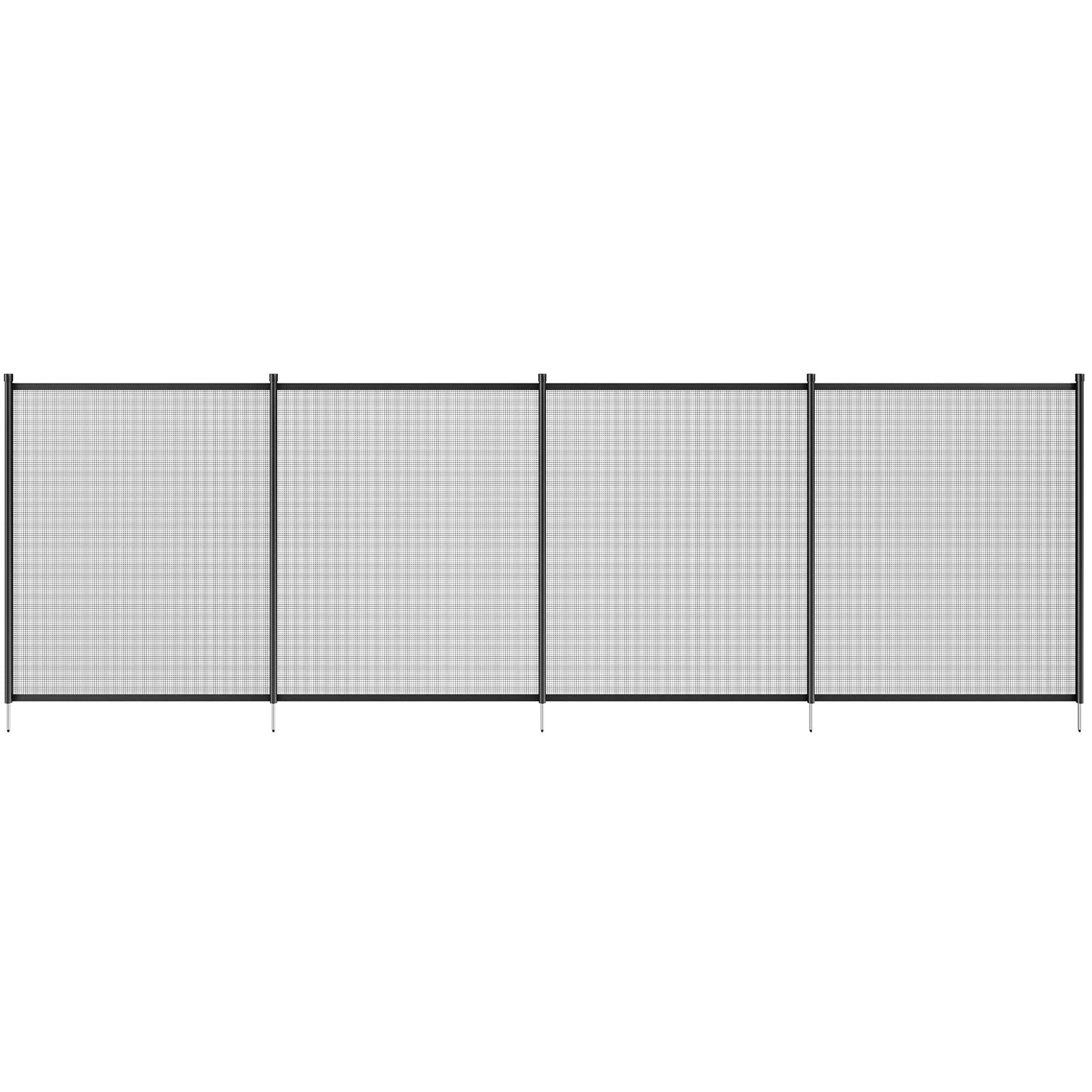 VEVOR 4x72 FT Removable Safety Pool Fence for Inground Pools - Heavy Duty 340g Teslin PVC Mesh, Easy DIY Installation, Child & Pet Protection - Perfect for Backyard, Residential, and Commercial Swimming Pool Safety