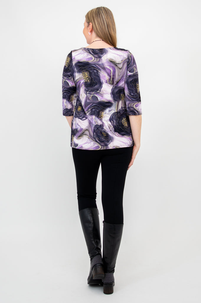 Annette Top - Soft Bamboo Fabric Women's Blouse - Perfect for Casual Wear, Office & Summer Outfits