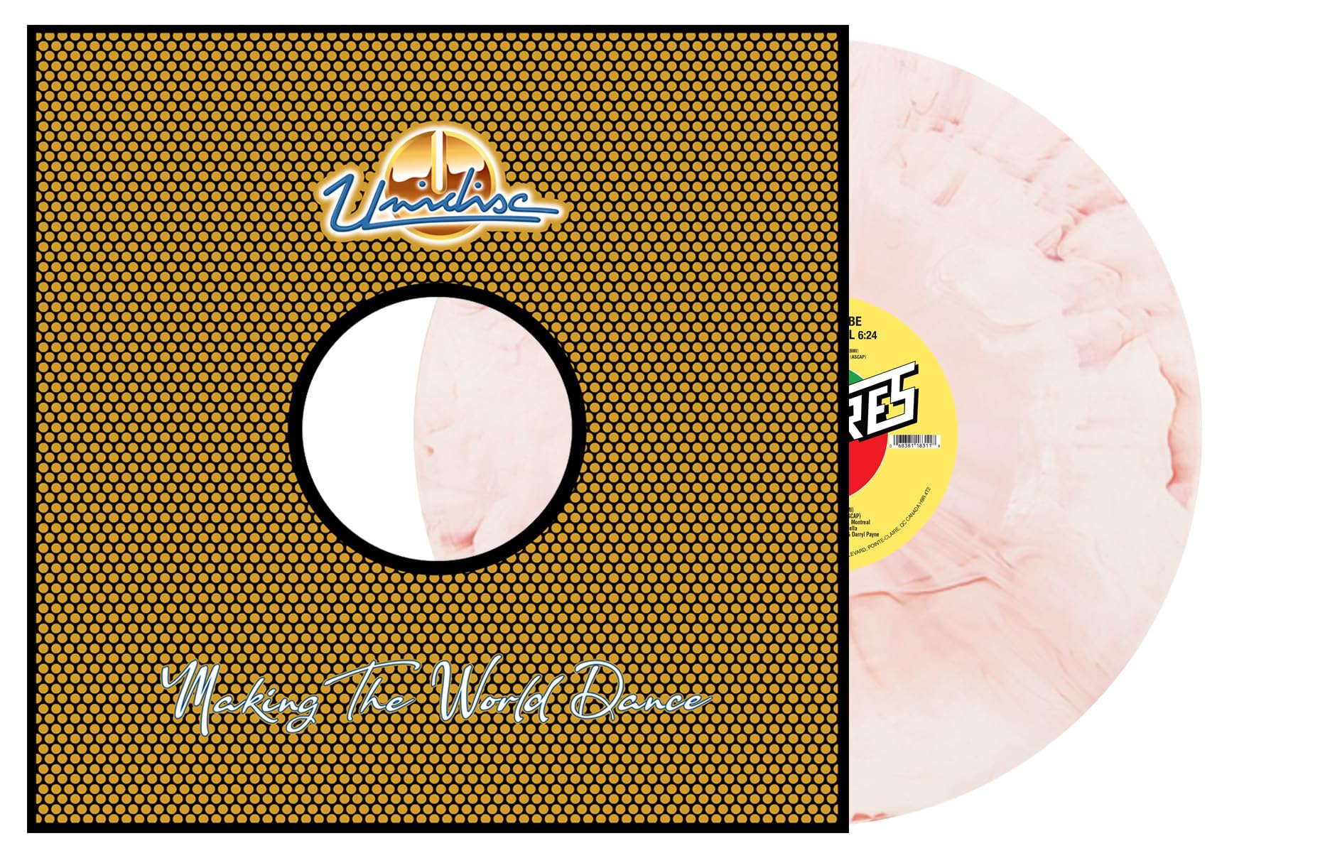Heaven Must Be Missing An Angel / More Than A Woman Candy Pink & Red Swirl Vinyl Record - Limited Edition 70s Disco Music Collectible for Home Decor & DJ Parties