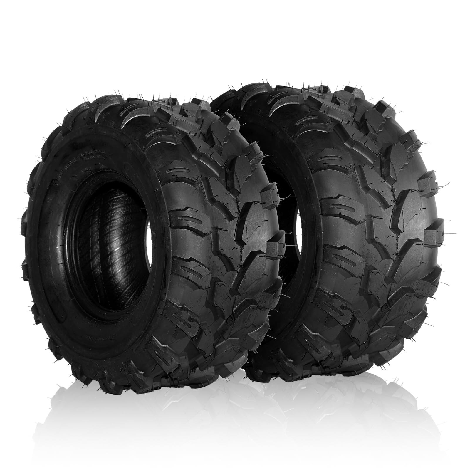 20X9.50-8 ATV Tires - 4 Ply Tubeless All Terrain Mud Tires (Set of 2) for Off-Road Adventures & Trail Riding