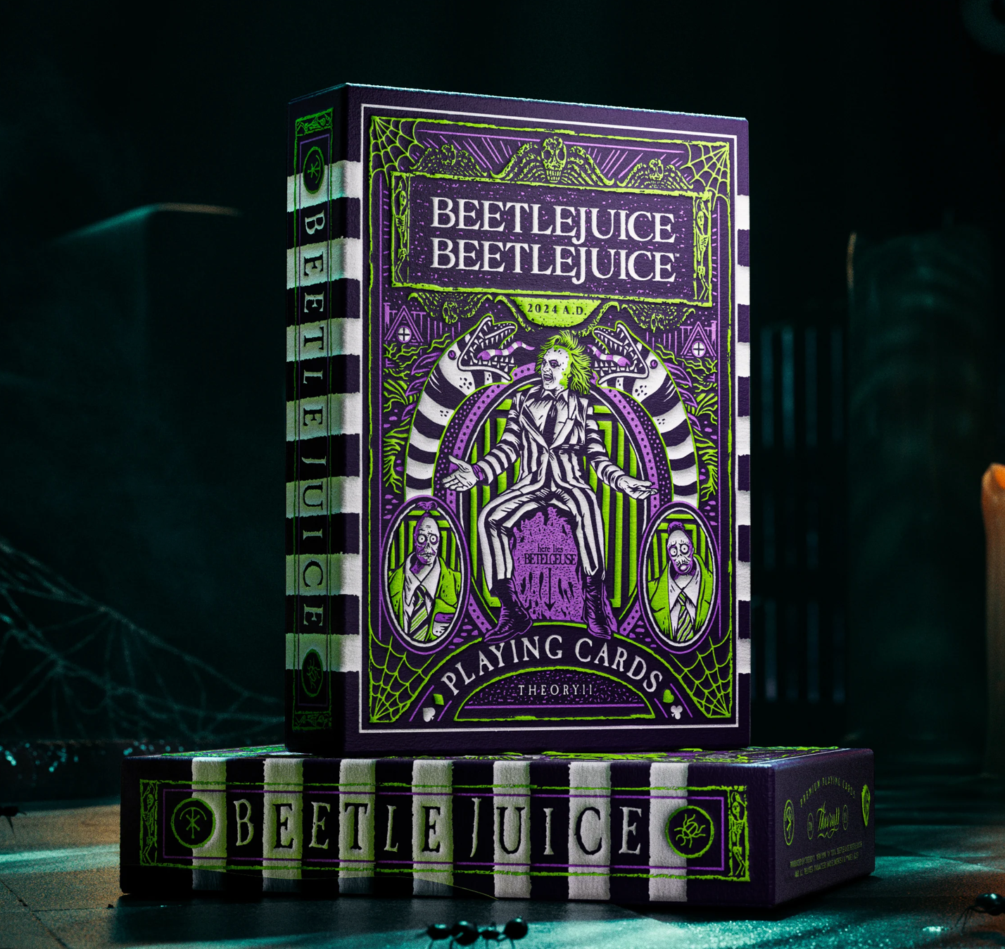 Beetlejuice Themed Playing Cards - Premium Quality Deck for Card Games, Magic Tricks & Collectors - Perfect for Halloween Parties, Movie Nights & Gifts
