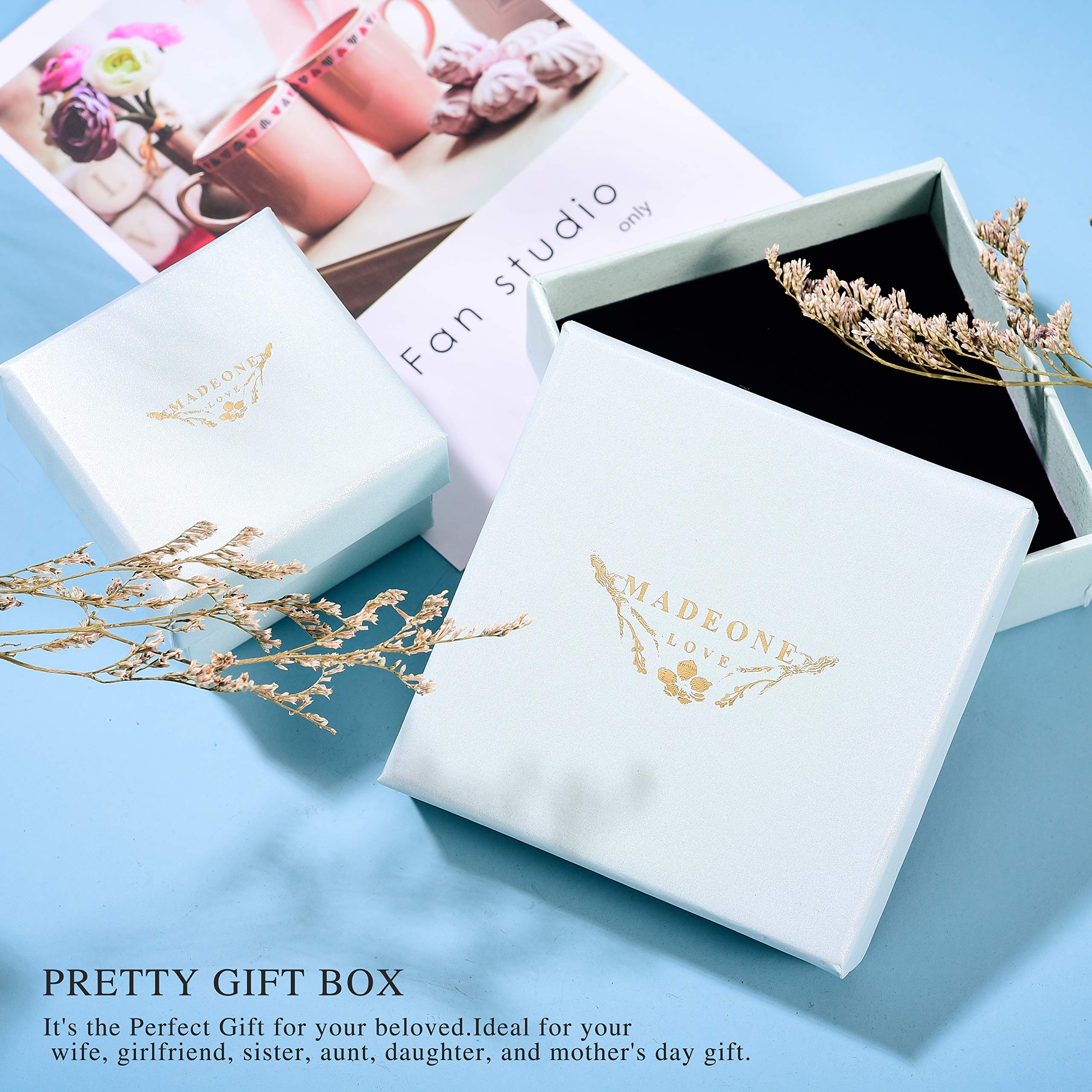 18K Gold Plated Floral Teardrop Earrings - Elegant Plum Blossom Crystal Dangle Hoop Earrings for Women, Christmas Gift Jewelry with Gift Box (Perfect for Parties, Weddings & Date Nights)
