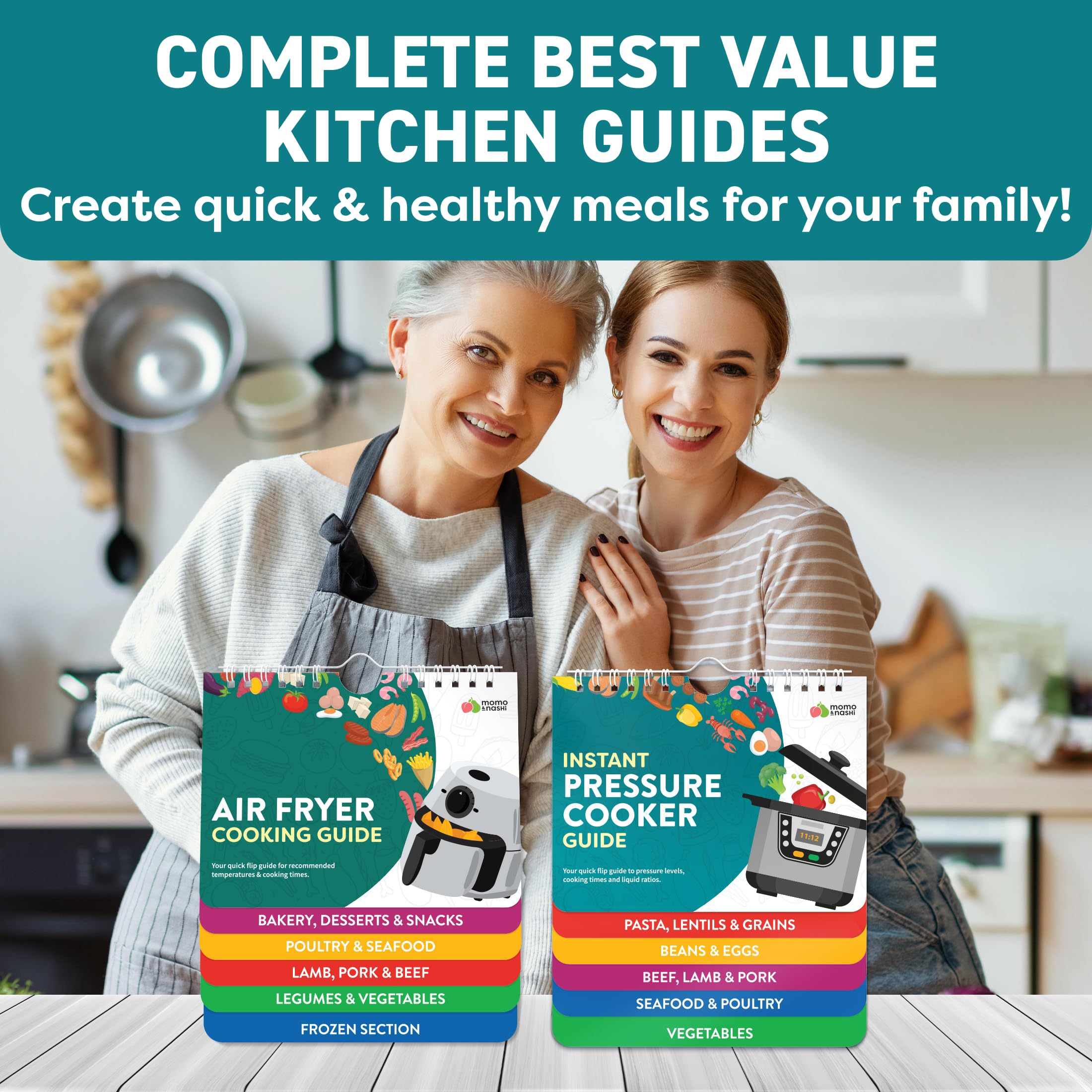 Instant Pot & Air Fryer Magnetic Cooking Guides - Set of 2 (7