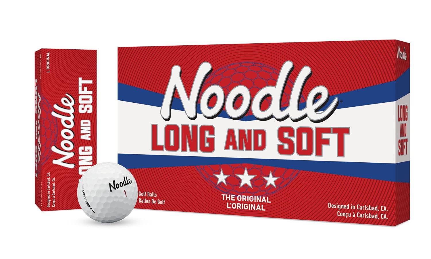 TaylorMade Noodle Long & Soft Golf Balls - High Performance Golf Balls for Distance & Soft Feel | Perfect for Beginners & Recreational Golfers on the Course