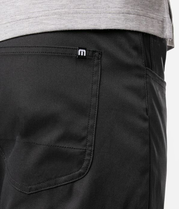 Travis Mathew Men's Open to Close Pant - Comfortable Stretch Dress Pants for Work & Travel - Black (Casual Office, Business Meetings, Commuting)