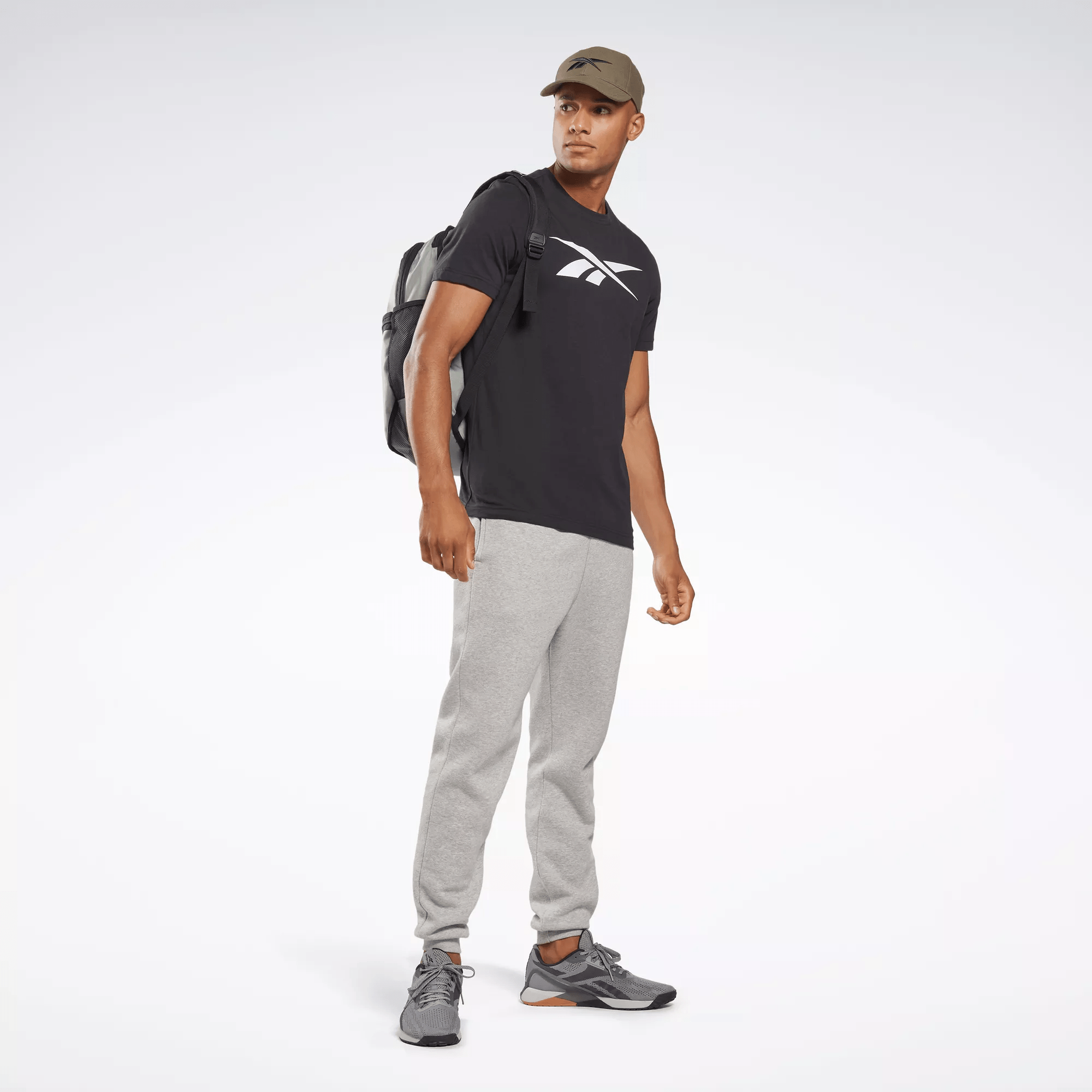 Reebok Men's Graphic Series Vector T-Shirt - Comfortable Cotton Tee for Casual Wear, Gym & Everyday Outfits