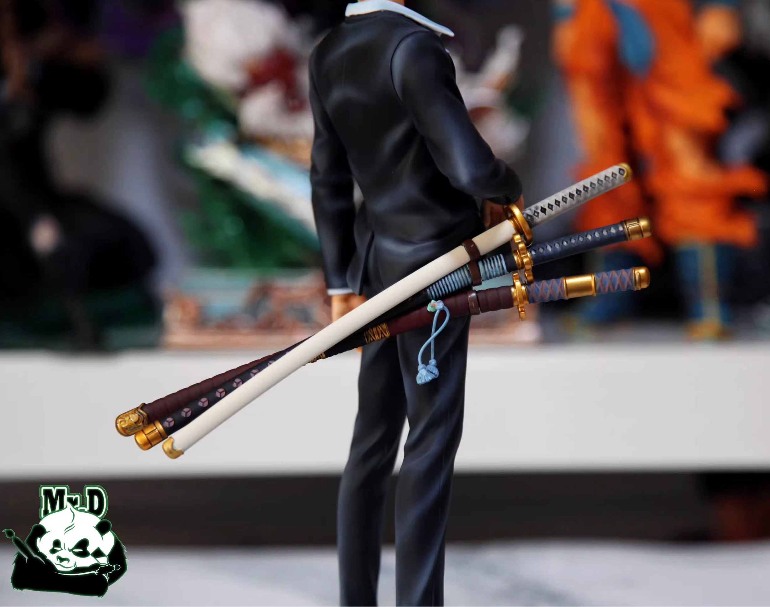 Mr.D Studio Dressrosa Zoro Anime Figure - One Piece Roronoa Zoro Statue Collectible for Anime Fans, Perfect for Display in Home, Office or Gaming Room