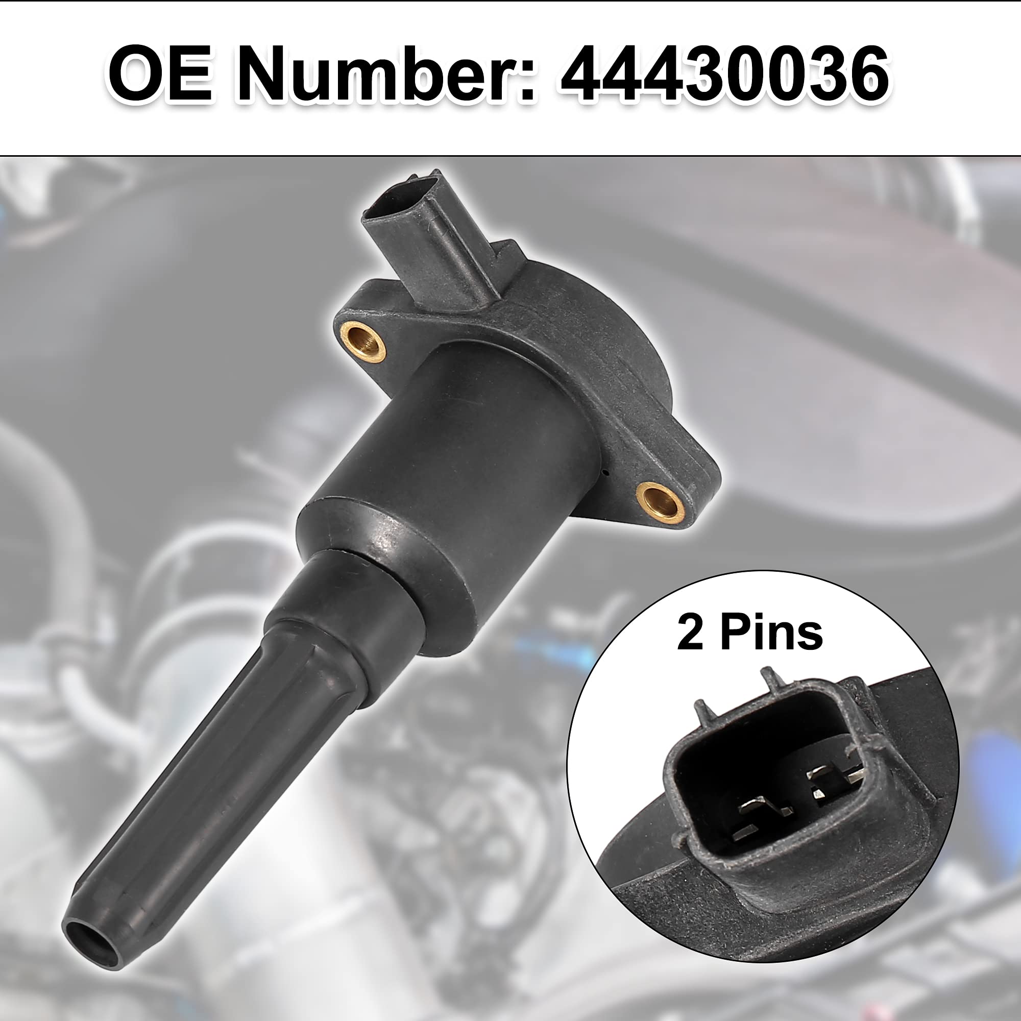 X AUTOHAUX 4-Piece Car Ignition Coil Set - Compatible with Jaguar XJS XJ6 XJR Vanden Plas (Replaces OEM# 44430036) - High Performance Engine Ignition Coil Replacement - Perfect for Smooth Acceleration & Engine Maintenance