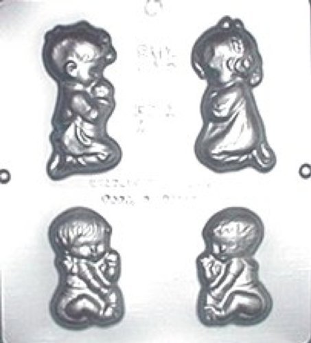 Praying Children Chocolate Candy Mold - Religious 612 Silicone Baking Mold for Easter, Christmas & Baptism - Perfect for DIY Chocolate, Candy, Soap & Resin Crafts