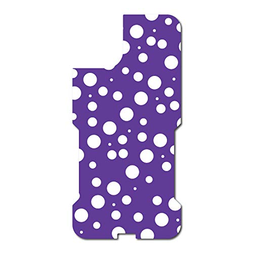 Purple White Bubbles Polka Dots