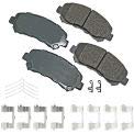 Akebono Ultra-Premium Ceramic Front Disc Brake Pads - Low Dust, Quiet Performance for Cars, Trucks & SUVs | Perfect for Daily Commuting & Highway Driving