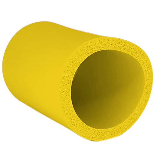 Premium Thick Foam Old School Can Cooler (Yellow) - Keep Drinks Cold for Hours | Perfect for Beach, BBQ, Camping & Tailgating