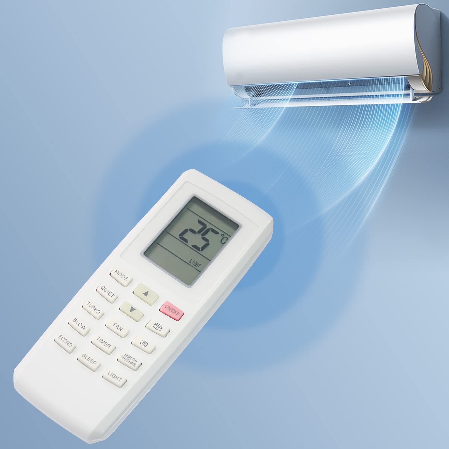 Lennox ACE YV1FB7 Mini Split AC Replacement Remote Control - Compatible with Lennox Air Conditioners | Perfect for Home & Office Cooling