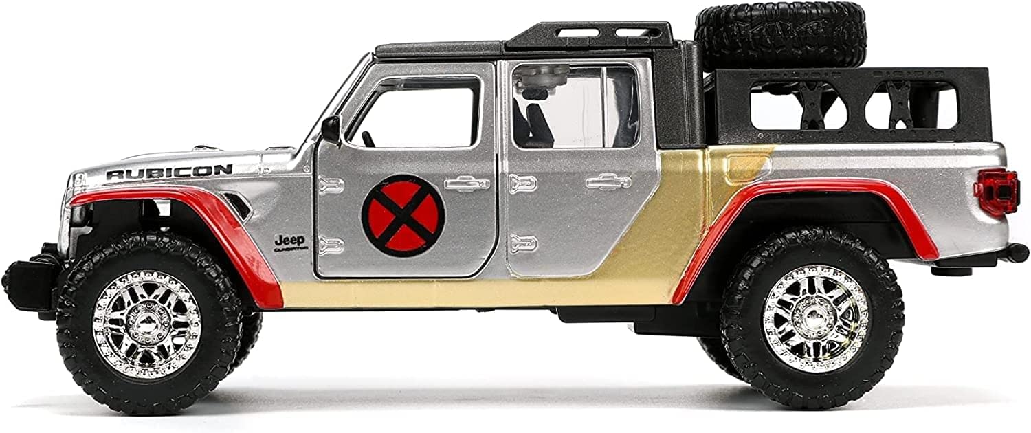 Jada Toys Marvel 1:32 Scale 2020 Jeep Gladiator Die-Cast Model Car with X-Men Colossus Action Figure - Collectible Toy for Kids & Adults | Marvel Comics Display, Gift for Superhero Fans