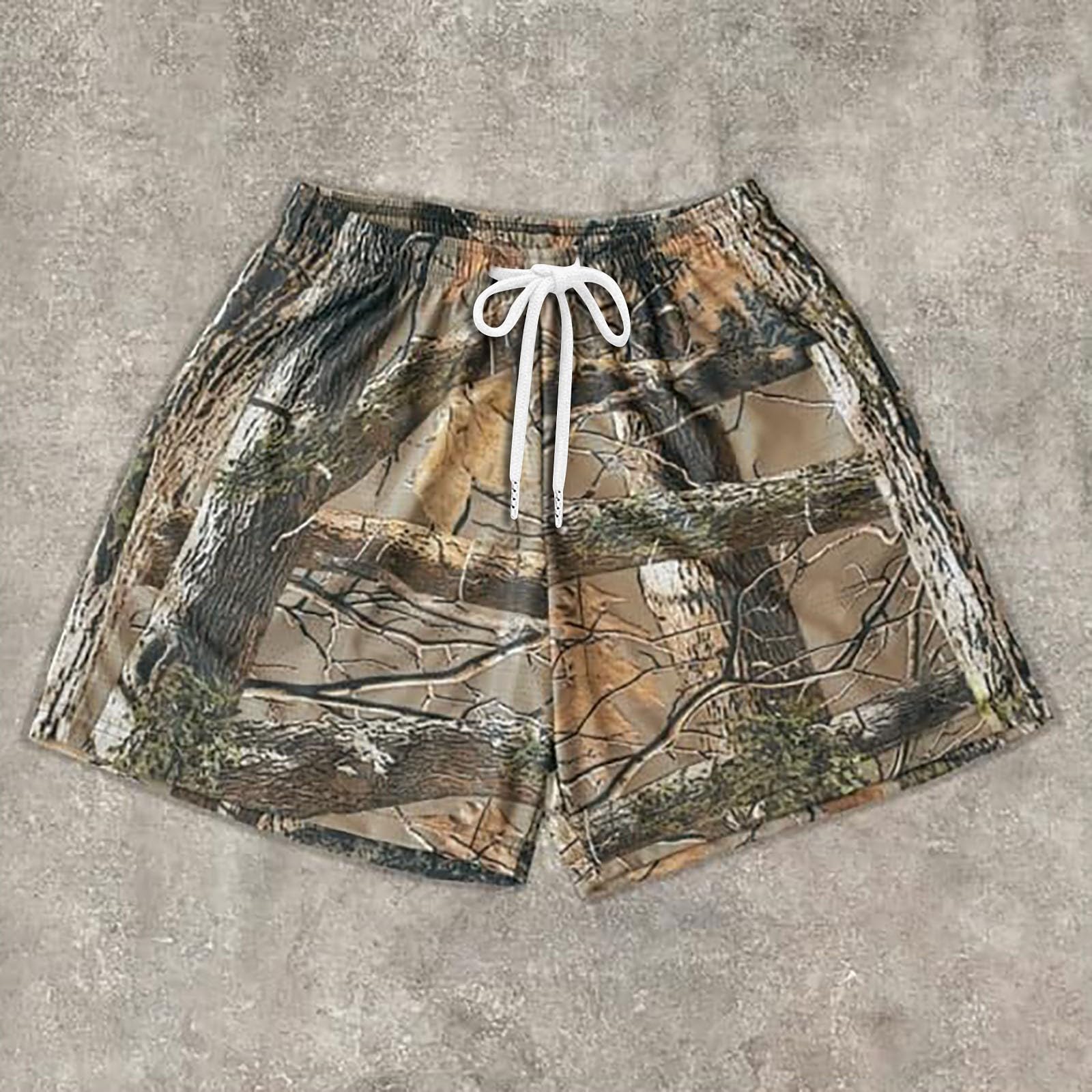 Men's Camo Cargo Shorts - Green Tactical Workout Shorts for Outdoor Hiking, Gym & Casual Wear