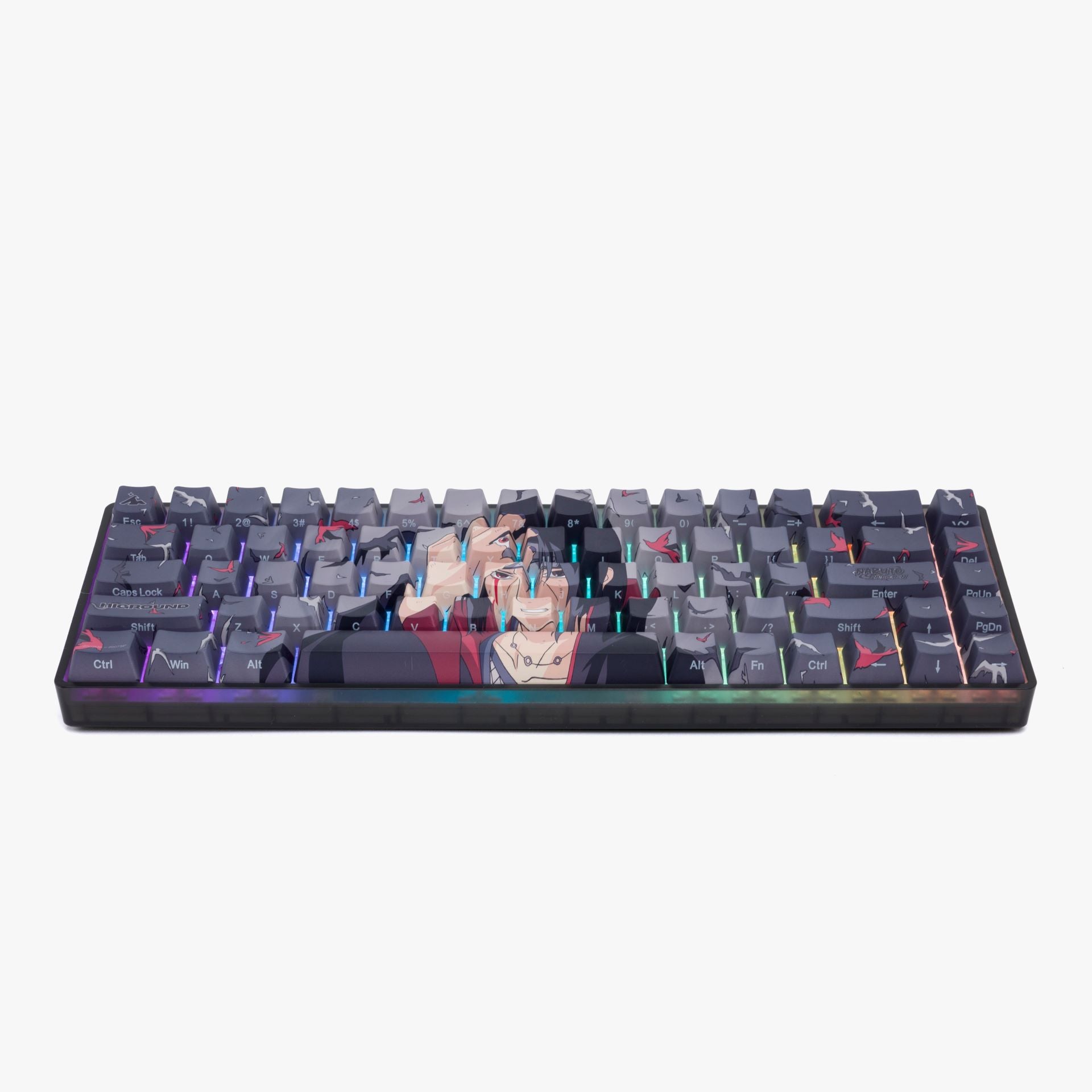 Naruto x HG Basecamp 65 Keyboard - Itachi Uchiha Themed Mechanical Gaming Keyboard for PC & Mac | Perfect for Anime Fans & Gamers