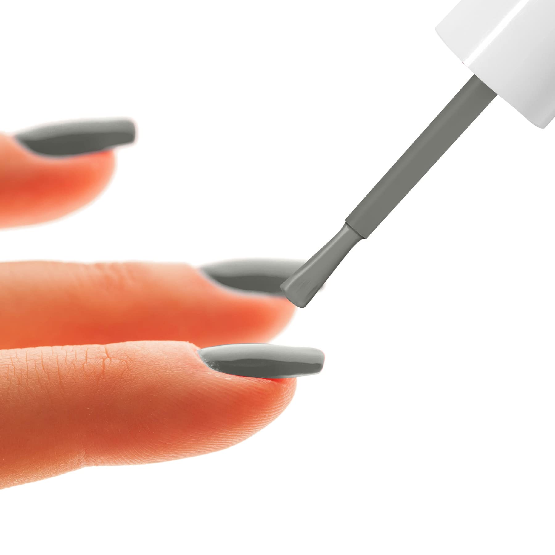 MyGlamm LIT Long Lasting Nail Polish - Grounded (Elegant Gray) 7ml | Chip Resistant, Glossy Finish Nail Enamel | Perfect for Office, Parties & Special Occasions