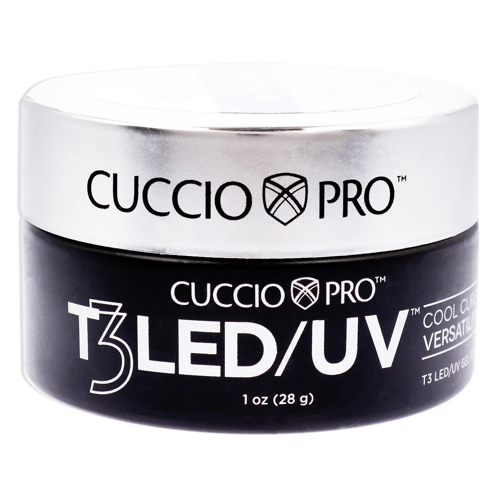 Cuccio Pro T3 Cool Cure Versatility Gel - Disco Bling Nail Polish for Women - 1 oz Long-Lasting UV/LED Gel - Perfect for Nail Salons, Home Manicures & Special Occasions