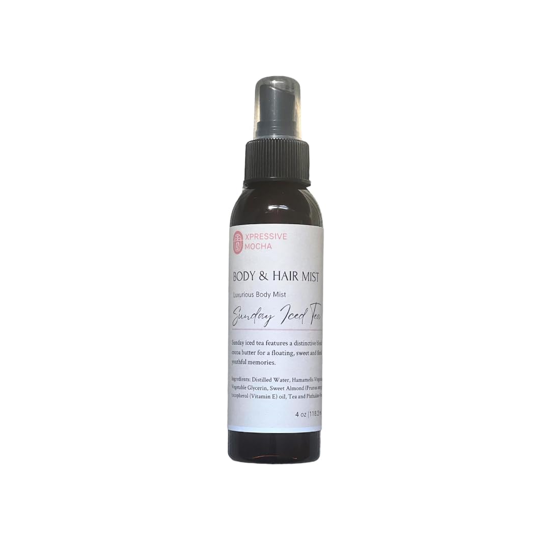 Sunday Iced Tea Scented Body & Hair Mist - Refreshing Fragrance Spray for Women, Lightweight Hydrating Perfume for Daily Use, Gym, Work & Date Night