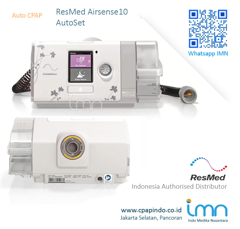 ResMed AirSense 10 AutoSet CPAP Machine for Women with AirFit N20 Nasal Mask - Sleep Apnea Treatment for Comfortable Night Rest - Perfect for Home Use and Travel