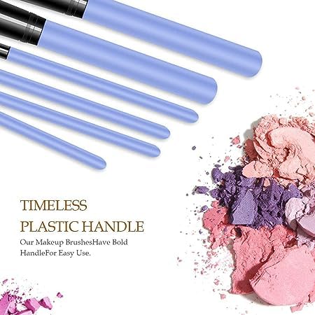 LANELLIE 12-Piece Professional Makeup Brush Set with Pink Beauty Blender - Foundation, Eyeshadow, Eyebrow, Eyeliner, Blush, Concealer & Contour Brushes - Perfect for Everyday Makeup, Travel & Professional Use